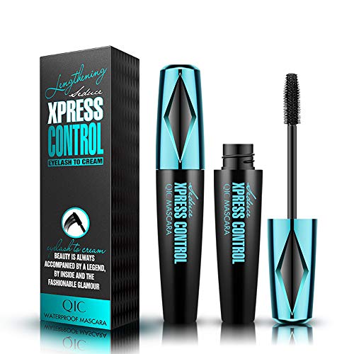 4D Silk Fiber Eyelash Mascara, 4D Mascara, 4D Máscara de Pestañas de Fibra de Seda, Larga duración, sin arrugas, sin manchas, más larga, más gruesa, Negra