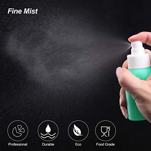 6 PCS 50ml Botella de Viaje Transparente,TSA aprobó la Juego de Botellas de Spray de Atomizador de Viaje Fine Mist para Spray para el Cuerpo, Perfumes, Maquillaje Cosmético, FDA Certified