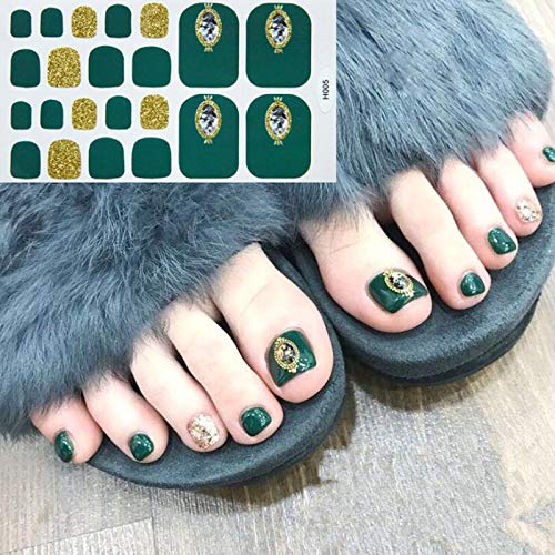 8 Hojas Pegatinas De Uñas, Mwoot Toenail Etiqueta Profesional Multicolor Toe Nail Wraps Pegatinas Diy Adhesivo Calcomanías De Manicura