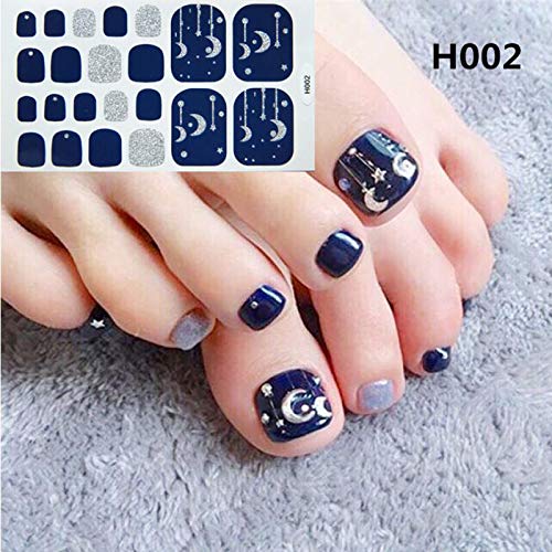 8 Hojas Pegatinas De Uñas, Mwoot Toenail Etiqueta Profesional Multicolor Toe Nail Wraps Pegatinas Diy Adhesivo Calcomanías De Manicura