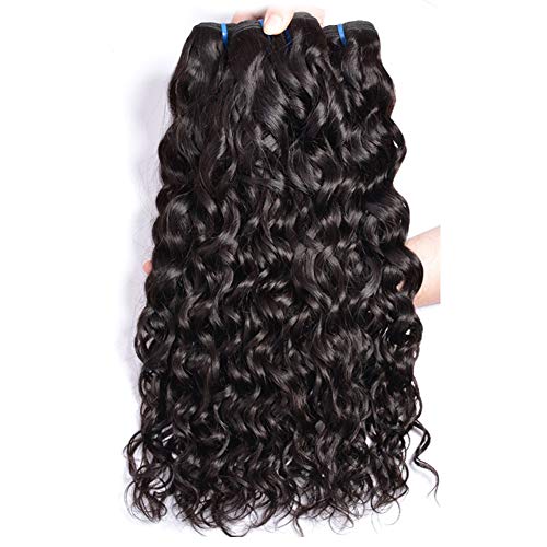 8A natural pelo humano brasileño 100% virginales extensiones de cabello natural 22 24 26 pulgadas brasileño pelo rizado de Agua Ola Pelo,natural color (100g+/-5g)/PC Total 300g