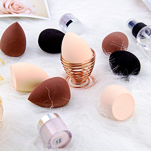 9 unids/pack mezclador de esponjas de maquillaje base suave esponja en polvo, mezclador de esponja de belleza suave, sin látex