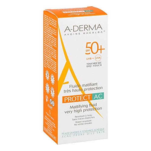 A de dermatológicamente Protect AC mattierendes Fluid SPF 50 +, 40 ml