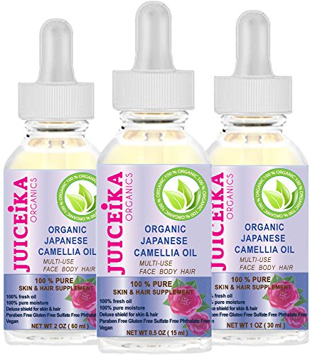 ACEITE DE CAMELIA JAPONÉS ORGÁNICO 100% PURO Y REFINADO, PRENSADO EN FRÍO. 100% DE HUMEDAD PURA PARA CARA, CUERPO, MANOS, PIES, MASAJES, UÑAS Y CUIDADO DE CABELLO Y LABIOS. (1 Fl.oz - 30 ml)