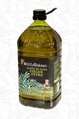 Aceite de Oliva virgen Extra - BelloAlcazar - AOVE del Valle de los Pedroches Formato economico de 3 garrafas de 5L