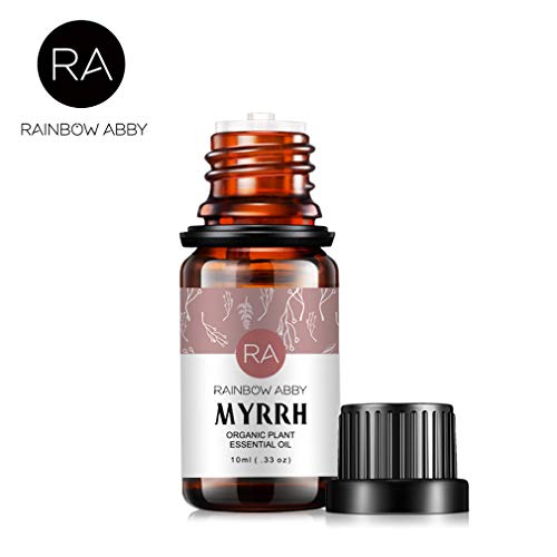 Aceite Esencial de Mirra 10 ml (0.33 oz) - Grado terapéutico 100% puro para difusor de aromaterapia, masaje, cuidado de la piel