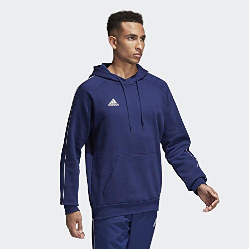 adidas CORE18 Hoody Sudadera con Capucha, Hombre, Azul (Azul/Blanco), M