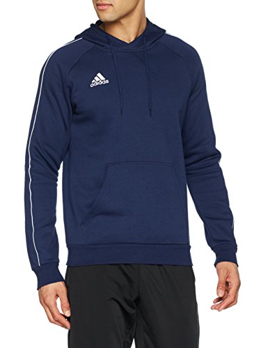 adidas CORE18 Hoody Sudadera con Capucha, Hombre, Azul (Azul/Blanco), M