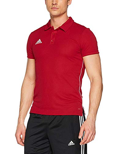 Adidas CORE18 POLO Polo shirt, Hombre, Power Red/ White, L