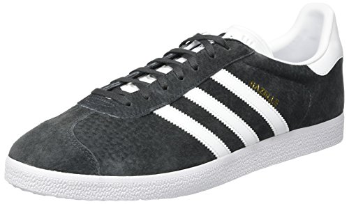 adidas Gazelle, Zapatillas de deporte Unisex Adulto, Gris (Dgh Solid Grey/White/Gold Metallic), 44 2/3 EU