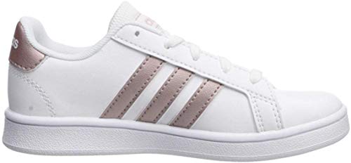 adidas Grand Court K, Zapatillas de Tenis Unisex Niños, Multicolor Ftwwht Coppmt Glopnk 000, 38 2/3 EU