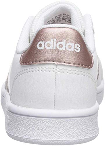 adidas Grand Court K, Zapatillas de Tenis Unisex Niños, Multicolor Ftwwht Coppmt Glopnk 000, 38 2/3 EU