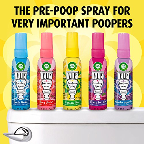 Air Wick VIP Pre-Poop Spray, ídolo de limón, 2 x 1,85 oz