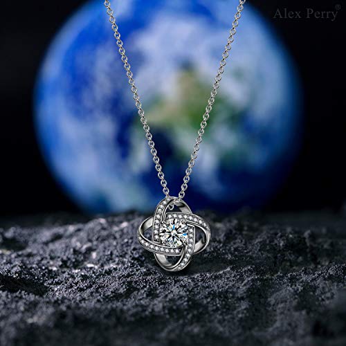 Alex Perry Regalo mujer collares cadena de plata zirconia colgante joyas para mujer regalos san valentin mujer pendientes para boda niñas novia regalo para mujer