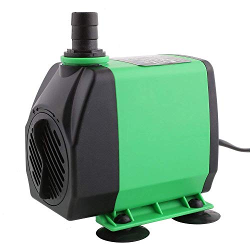 Amzdeal Bomba de Agua Bomba Sumergible Bomba Circulacion, 24W 3000L / H max Altura de 3m Bomba de Fuente, Acuario, Pecera para el Agua Dulce y Marino