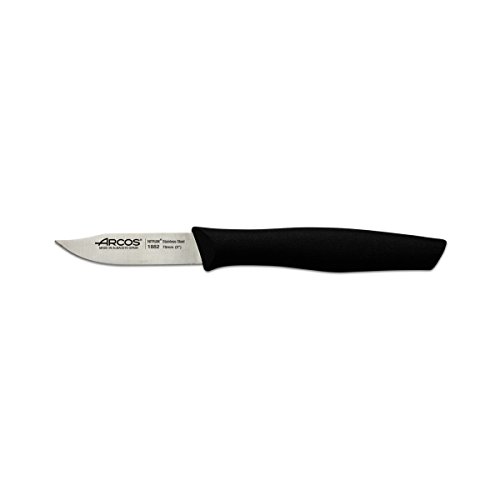 Arcos 5030038 Cuchillo MONDADOR Negro 70 MM. Serie Nova 188200, Acero Inoxidable