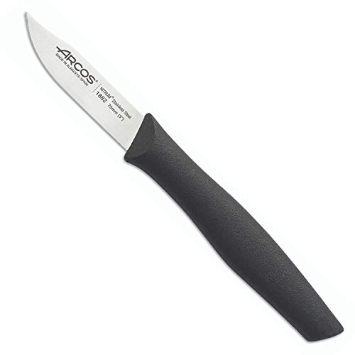 Arcos 5030038 Cuchillo MONDADOR Negro 70 MM. Serie Nova 188200, Acero Inoxidable