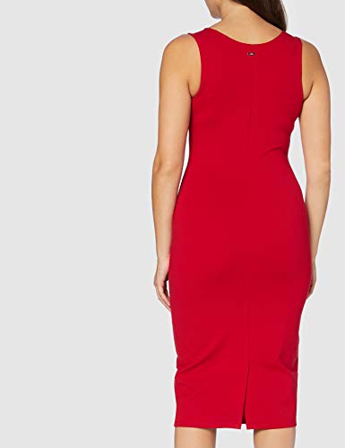 Armani Exchange Little Black Dress Vestido Informal de Negocios, Regaliz Rojo, L para Mujer