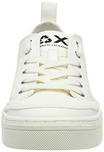 Armani Exchange Sneaker, Zapatillas para Mujer, Blanco (Opt White+White A222), 41 EU