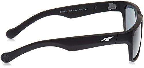 Arnette D STREET 447/81 55 gafas de sol, Negro difuminado, Unisex-Adulto