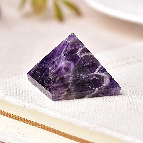 ARONG Noble La fluorita Natural del Cristal de Cuarzo de la pirámide de Piedra curativo del Reiki Chakra Crystal Tiger Punto del Ojo Decoración artesanía de la Piedra de Gema 1PC Accesorios Femeninos