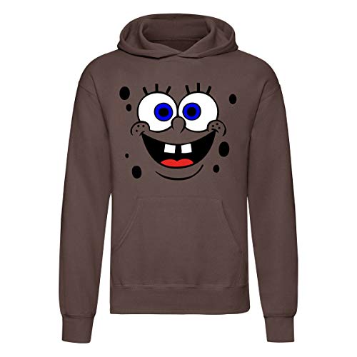 Art T-shirt, Sudadera con capucha Spong Bob Esponja, Unisex marrón M