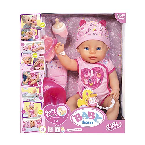 Baby Born - Baby Born Niña Ojos Azules (Bandai 825952)