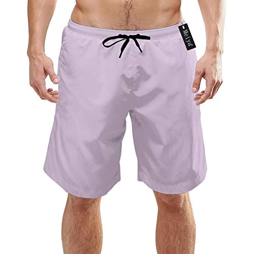 Bañador para Hombre Rosa púrpura Pantalones Cortos de Verano de Secado rápido Pantalones Cortos de baño Traje de baño con Bolsillos Laterales Forro de Malla XXL