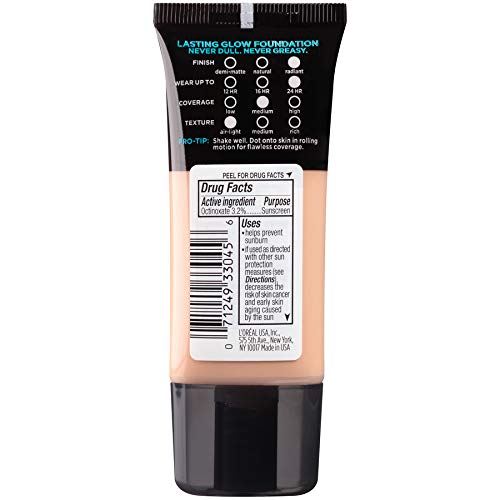 Base de maquillaje de larga duración Pro Glow de L'Oreal Paris