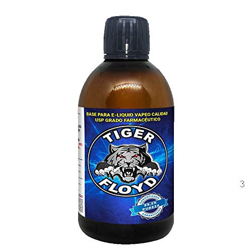 Base Vapeo - 100% GLICERINA VEGETAL (VG) | 500 ML | Marca: Tiger Floyd | Sin Nicotina: 0MG | Calidad USP - Grado Farmacéutico - alquimia Pureza Certificada | Puzera 99%