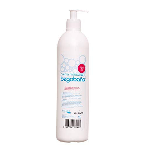 Begobaño Crema Hidratante de Aroma Suave y Rápida Absorción, 750 ml, Pack de 1