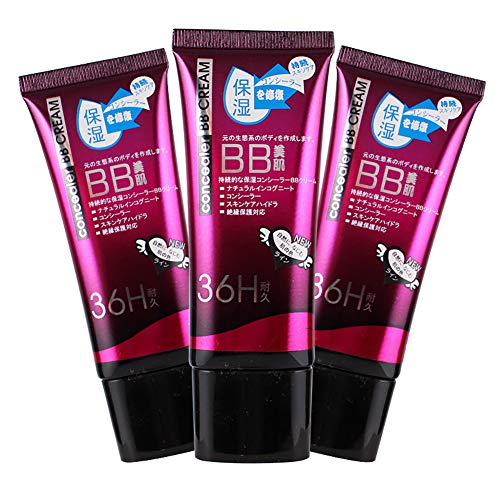 Beito 1 UNID Natural BB Cream Ligero Base Hidratante BB Cream Con Spf Protección Solar Brillo para la Piel y Crema Antienvejecimiento Para Todo Tipo de Piel(01Ivory White)