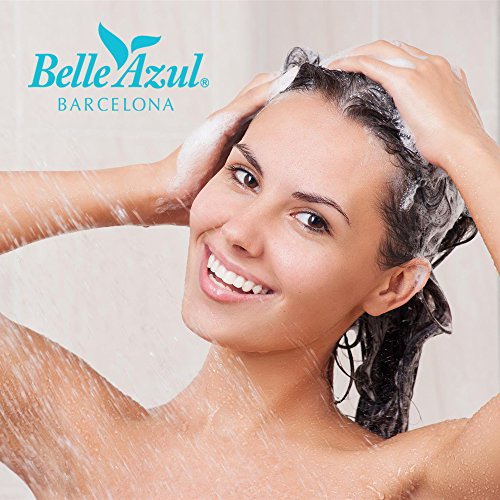 Belle Azul - Champú Hidratante Profesional - Sin Parabenos ni Sulfatos, Enriquecido con Queratina y Extractos botánicos para Hidratar y Fortalecer profundamente el cabello, 250ml