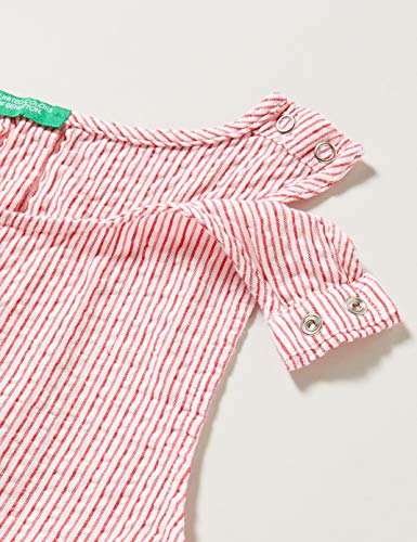 Benetton Top Blusa, Rojo (Bianco/Rossol 902), 170 (Talla del Fabricante: KL) para Niñas