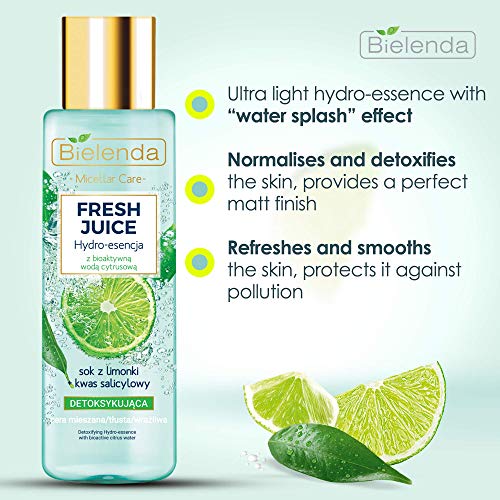 Bielenda Fresh Juice desintoxicante Hydro Essence Lime ácido salicílico 110 ml