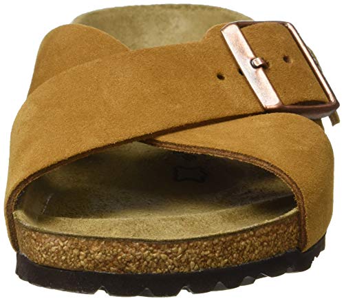 Birkenstock Mules Siena Cuir Suede Mink, Sandalia para Mujer, 36 EU