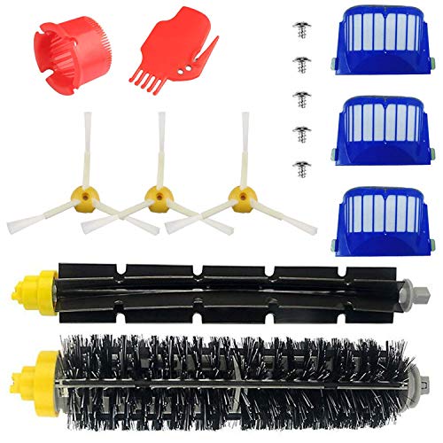 Blue Power Repuestos de Accesorios para Aspiradoras iRobot Roomba Serie 600 605 610 615 616 620 625 630 631 632 639 650 651 660 670 680 681 691 Kit Cepillos Recambios para Aspiradoras de Filter-15PCS