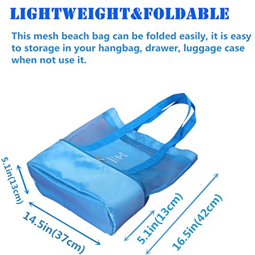 Bolsa de malla con refrigerador aislante, ligera, impermeable, para la playa, natación, piscina, camping, picnic, gimnasio, deportes, viajes, grande y práctica, para mujer