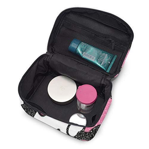 Bolsa de maquillaje, Hello Kitty viaje portátil bolsa de cosméticos grande bolsa de malla cepillo organizador de artículos de tocador para mujeres y niñas