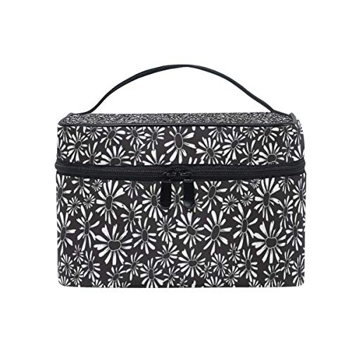 Bolsas de cosméticos Travel Makeup Cosmetic Bags Camomile Pattern Background Toiletry Bags Makeup Suitcase For Women Travel Daily Carry