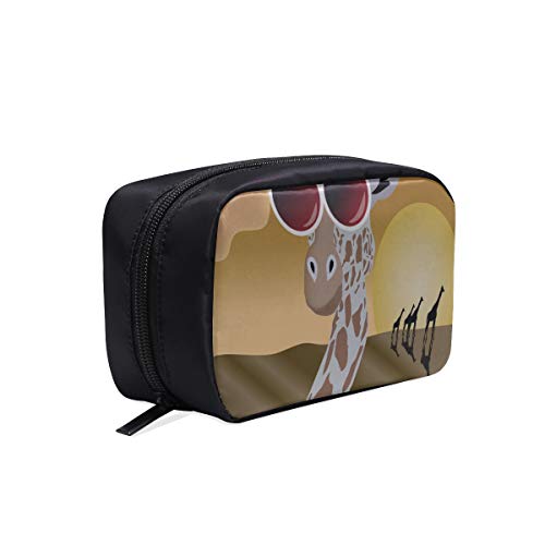 Bolsas de maquillaje para mujer Moda Creativa Cute Jirafa Gafas de sol Bolsa de moda masculina Bolsa de mano Mujeres Moda Aseos Bolsa de viaje Bolsas de cosméticos Estuche multifunción Bolsas de mod