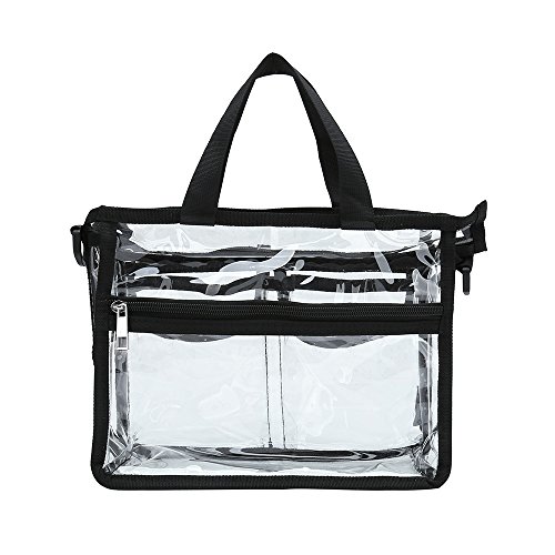 Bolsas estéticas transparentes con correa para el hombro desmontable y ajustable.