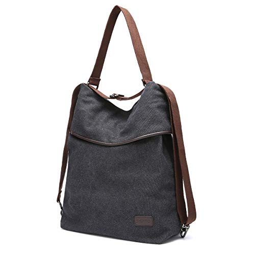 Bolso Mochilas Mujer Casual, JOSEKO Niña Lona Multifuncional Antirrobo Bolso de Cuero de Gran Capacidad Bolsas de Hombro Mochila