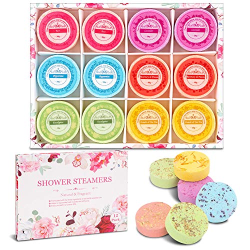 Bombas de Baño,Linkax Set de Regalo de Bomba de Baño de con Aceites Esenciales Naturales,Efervescentes de Burbujas SPA para Navidad, cumpleaños, día de San Valentín, día de la madre o día