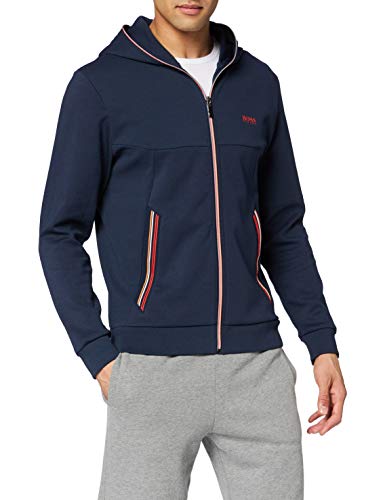 BOSS Saggy 1 Sudadera, Azul (Navy 410), Medium para Hombre