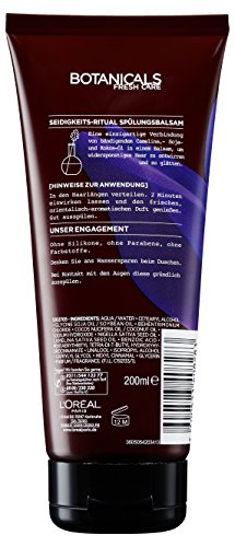 Botanicals pelo Acondicionador Fresh Care Came Lina cocines Ritual de alta, acondicionador Bálsamo para widerspenstiges Cabello, Cuidado del cabello sin silicona, 1 Pack (200 ml)