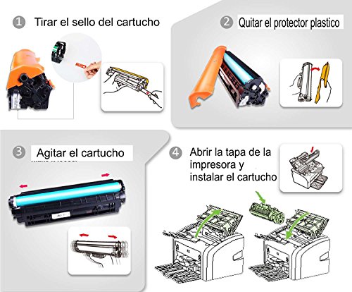 Bramacartuchos - Cartucho compatible HP LaserJet CB435A, P1005, P1006, P1007, P1009, P1008, CB435A, 35A 1500 copias.