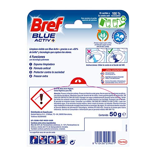 Bref Blue Activ Higiene – 50 ml Limpiador para inodoro