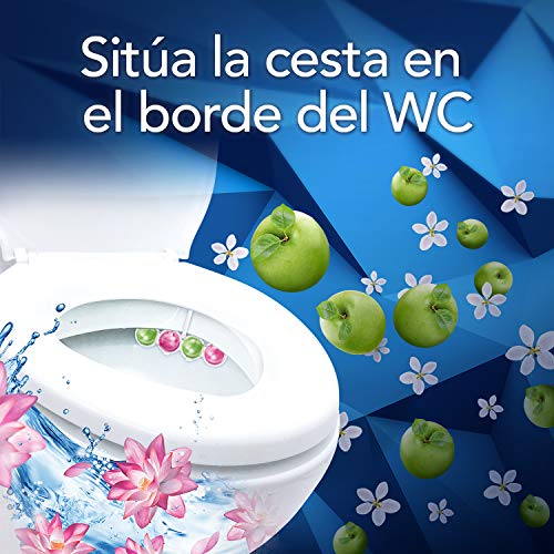 Bref Doble Perfume Manzana Floral y Lirio de Agua Colgador WC Duplo – 2x50 gr