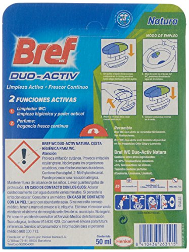 Bref Duo Activ Natura – 50 ml Cesta Higiénica WC